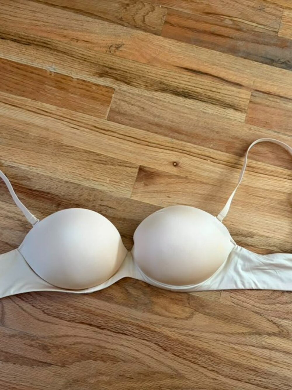 SKIMS NWT Ultimate Push-Up Strapless Bra 34B Sand - Picture 2 of 4